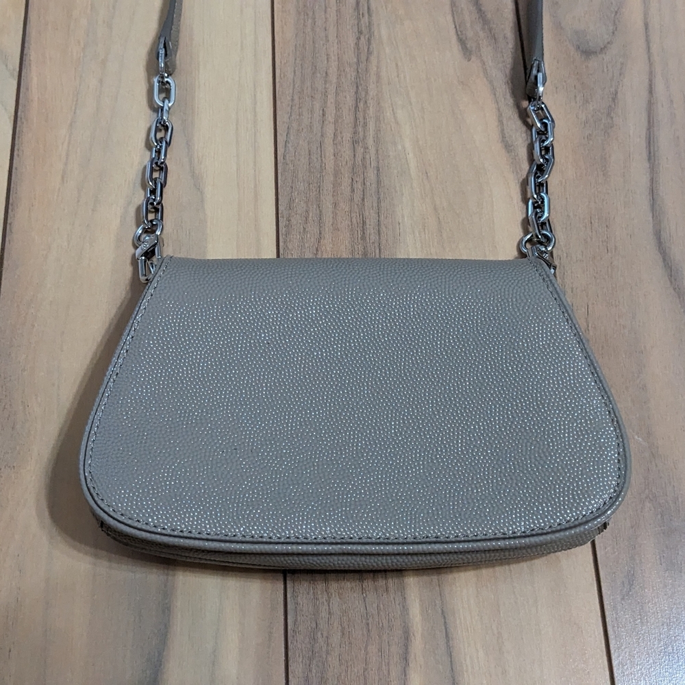 EUC! Tory Burch Britten Mini Crossbody Bag In Tan/Beige - Picture 13 of 16